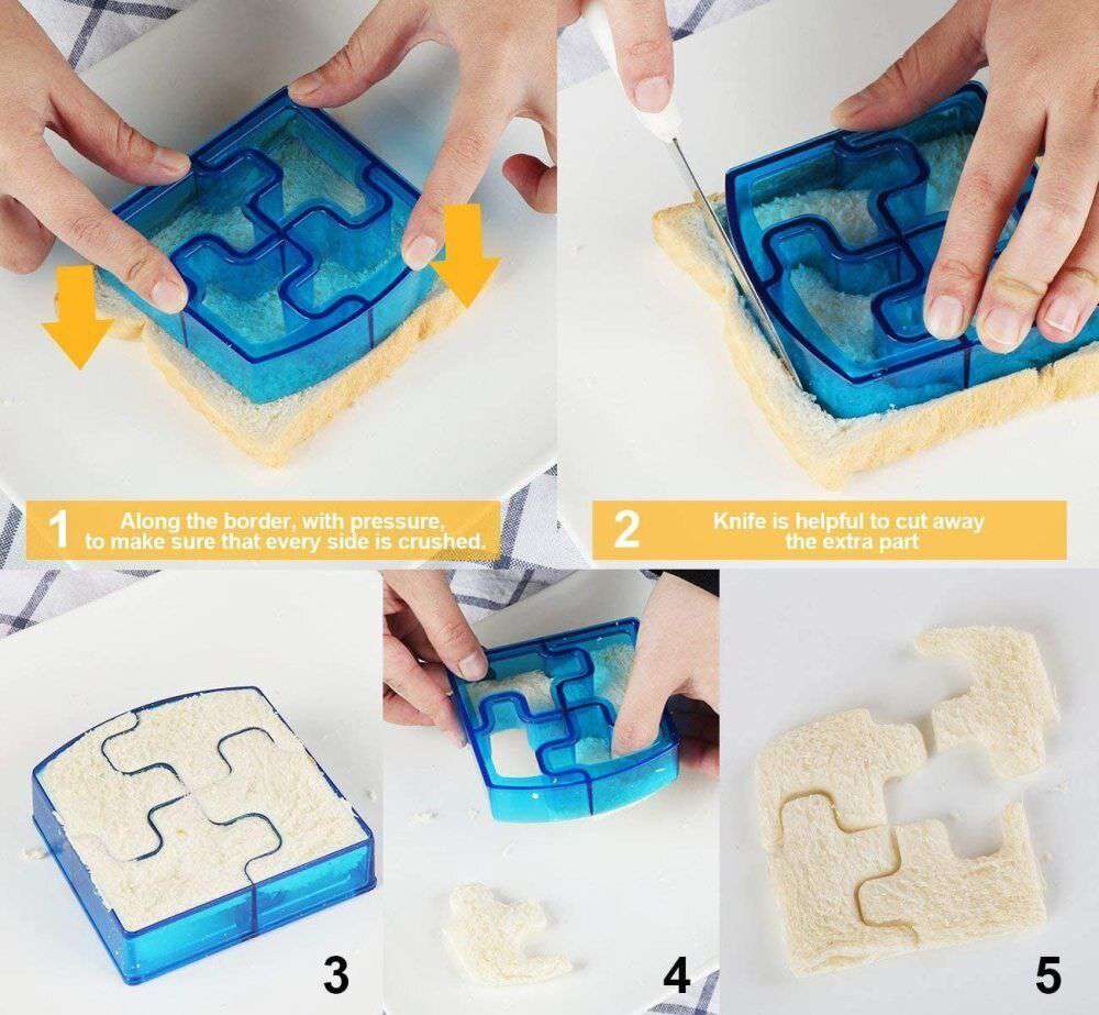 16-Piece Sandwich Cutter Set for Kids - Fun DIY Toast & Bread Molds - Creative Food Shapers for School Lunches & Party Snacks - Perfect Christmas Gift for Children