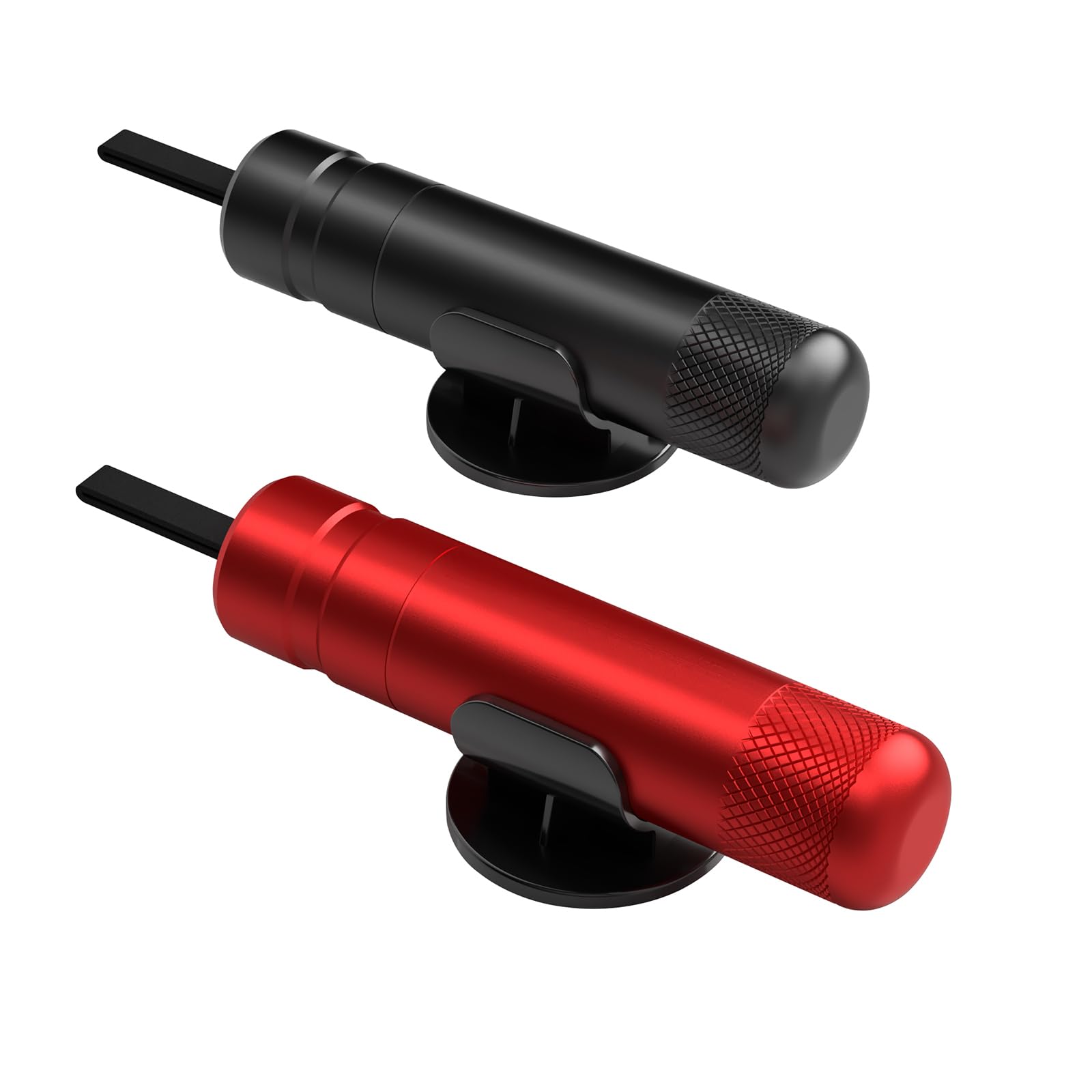 2 Pack Emergency Car Window Breaker and Seatbelt Cutter - Black & Red Safety Hammer Tool for Vehicle Escape - 2-in-1 Glass Breaker & Seat Belt Cutter for Cars, Trucks, SUVs - Perfect for Emergency Situations, Roadside Safety Kits, and First Responders