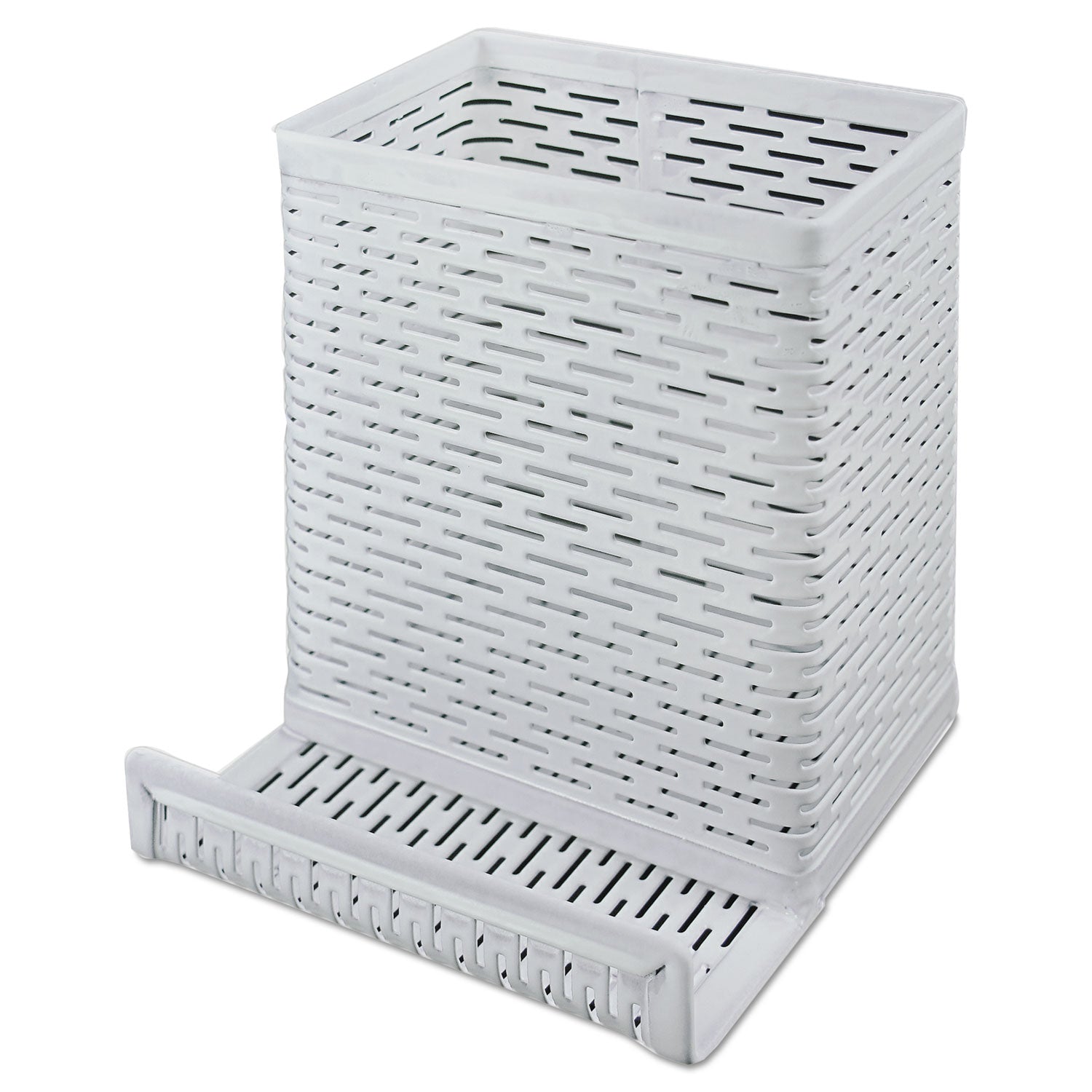 Artistic® Urban Collection Perforated Steel Pencil Holder & Phone Stand - 3.5