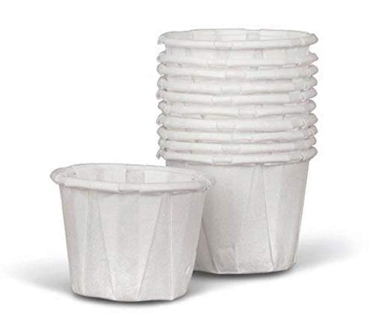 Medline Disposable Paper Souffle Cups 1 oz - Pack of 5000 | Small Portion Cups for Condiments, Dressings & Medications | Ideal for Restaurants, Hospitals & Home Use