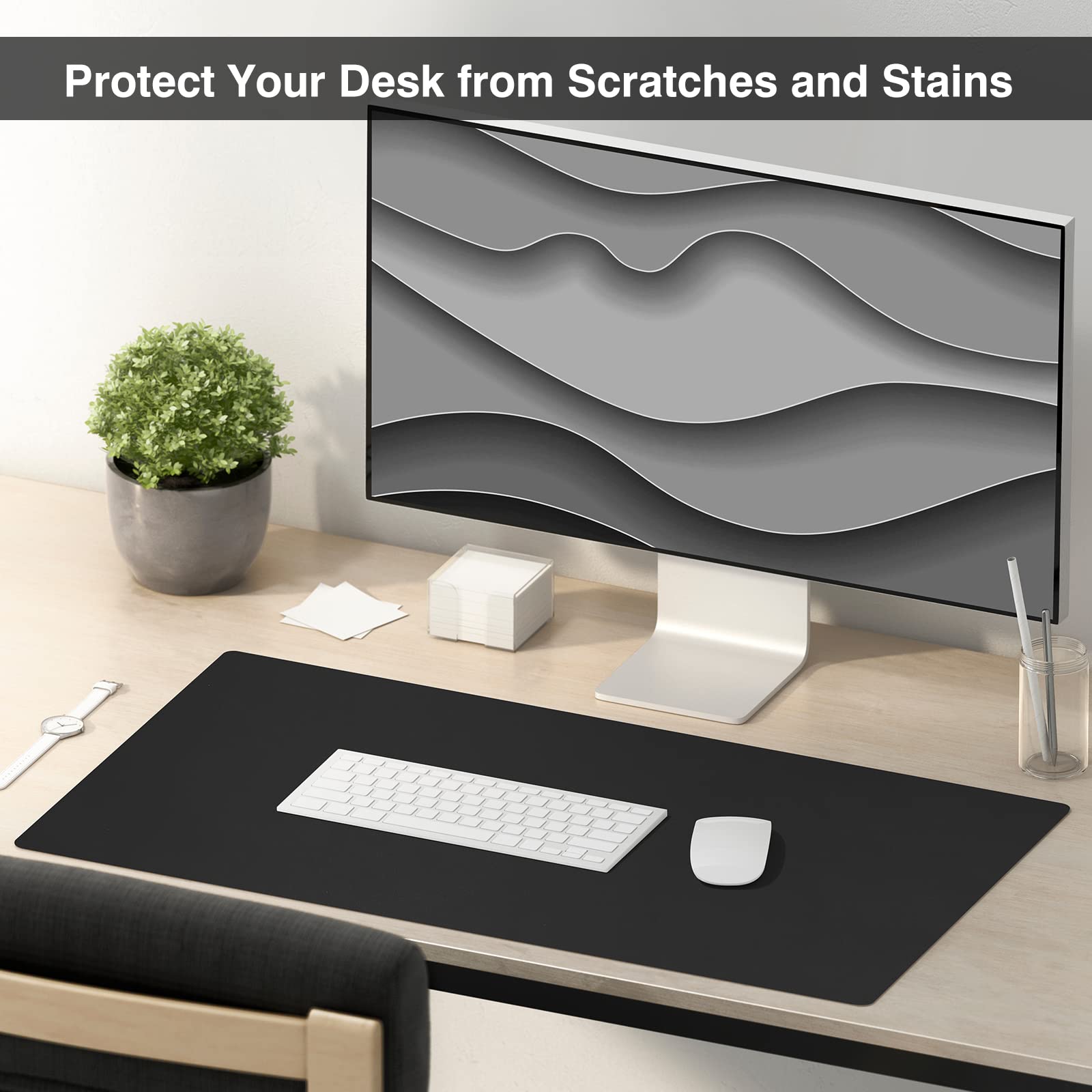 TOWWI Large Dual Sided Leather Desk Pad - 24