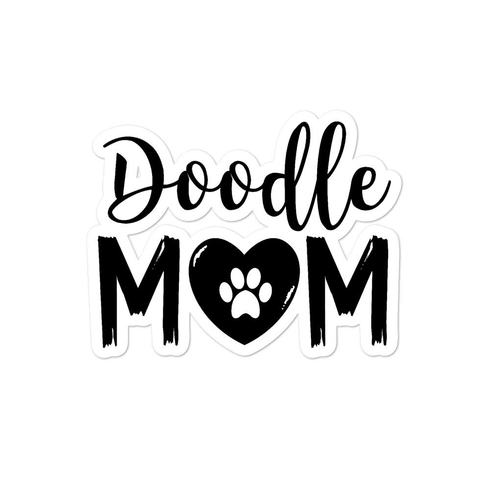 Cute Dog Breed Stickers for Dog Moms - Labradoodle, Golden Doodle & Rescue Mom Decals - Perfect for Laptops, Water Bottles & Car Decor