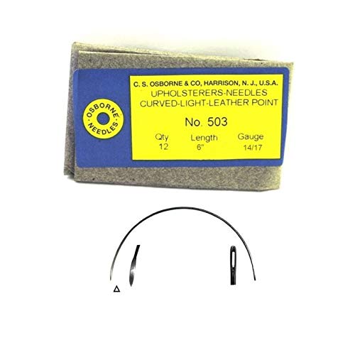 BAIJAC Replacement Curved Leather Point Needles Size 6
