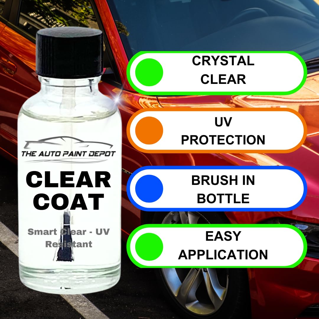 Hyundai Touch Up Paint - Quartz White Tricoat WW8 (1oz with Clear Coat) | Perfect for All Hyundai Models & Years | Fix Scratches & Chips on Doors, Bumpers & Hood