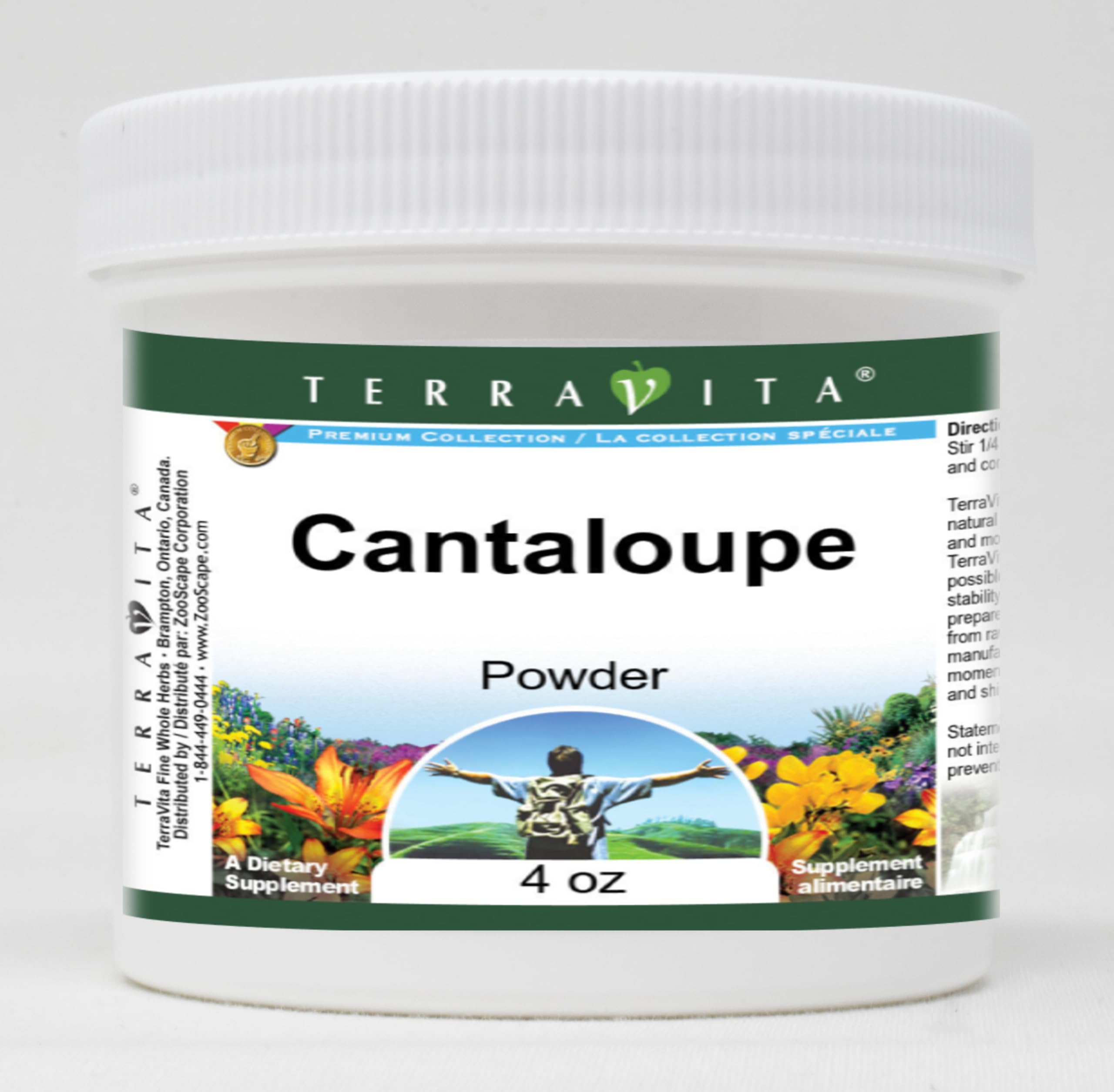 Organic Cantaloupe Powder 4 oz (2 Pack) - Natural Fruit Powder for Smoothies, Baking & Healthy Snacks - ZIN: 519488