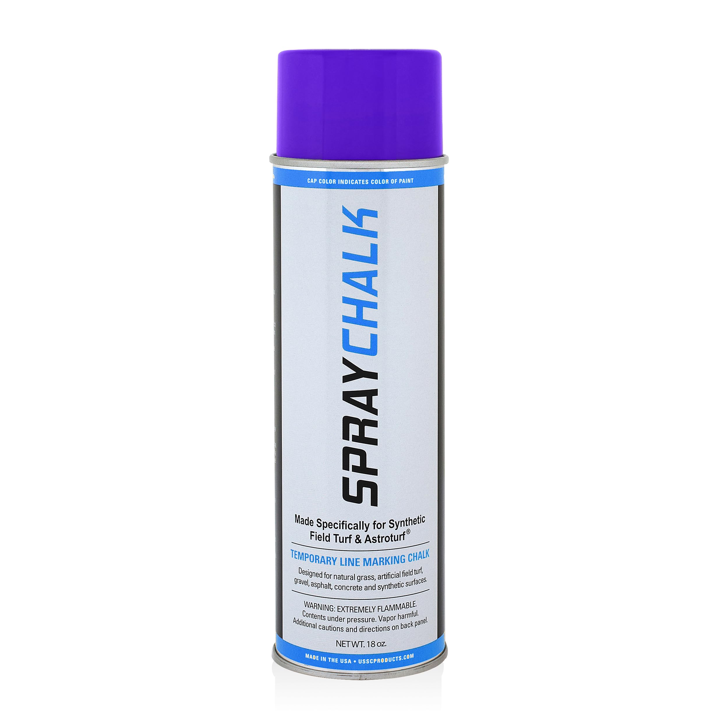 Purple Temporary Removable Marking Chalk for Synthetic Turf, Asphalt & Concrete - Ideal for Sports Field, Playground & Construction Site Marking