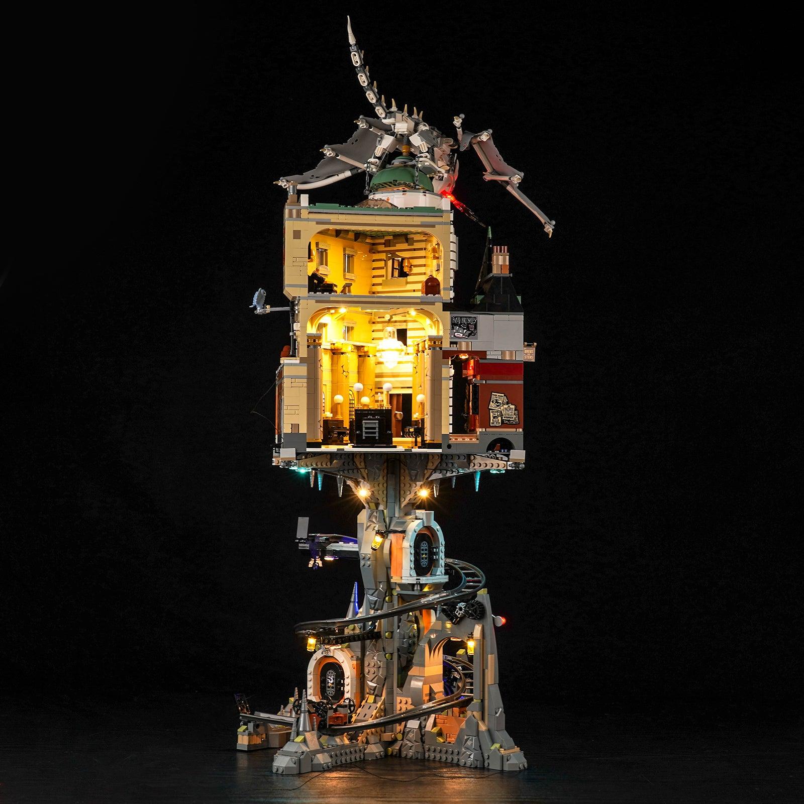 Harry Potter LEGO Gringotts Wizarding Bank Collector's Edition 76417 Building Kit with LED Lights - Complete Lighting Set for Display & Nighttime Play - Perfect for Harry Potter Fans & LEGO Collectors