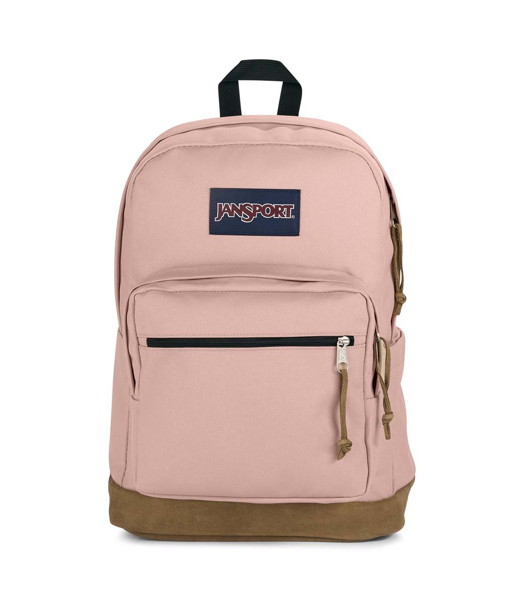 JanSport Right Pack Backpack - Lightweight Laptop Backpack for School & Travel, Misty Rose Pink | Durable College Bookbag with Padded Shoulder Straps | Perfect for Students, Commuters & Outdoor Adventures