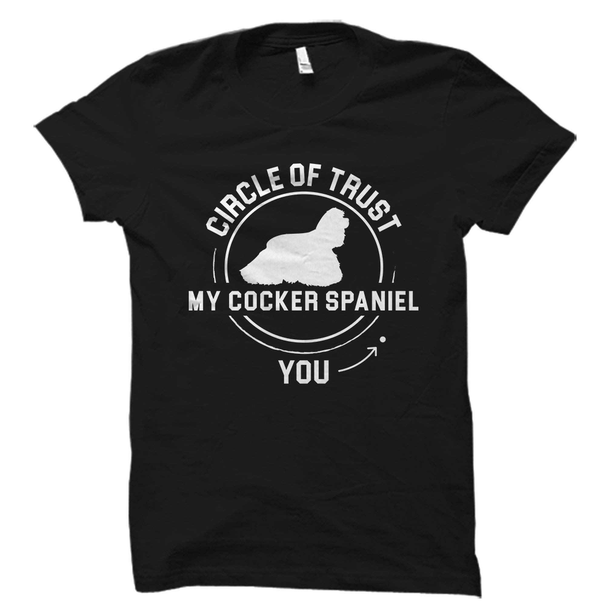 Cocker Spaniel T-Shirt for Dog Lovers - American Cocker Spaniel Gift Shirt for Women & Men - Perfect Dog Mom & Dad Apparel - Black Dog Lover Tee (Great for Birthdays, Holidays & Pet Owner Gifts)