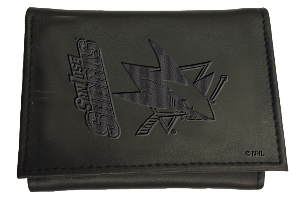 San Jose Sharks Tri-Fold Wallet - Officially Licensed NHL Team Sports America Wallet for Men - Perfect for Game Day, Travel & Everyday Use