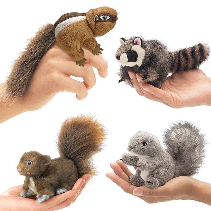 Folkmanis Mini Critter Finger Puppets - Adorable Animal Hand Puppets for Kids, Storytelling, and Early Learning | Perfect for Playtime, Classroom, and Interactive Fun