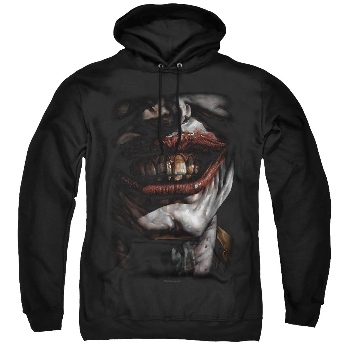 Trevco Batman Smile of Evil Unisex Hoodie for Adults - Soft Pullover Sweatshirt for Cosplay, Halloween & Casual Wear