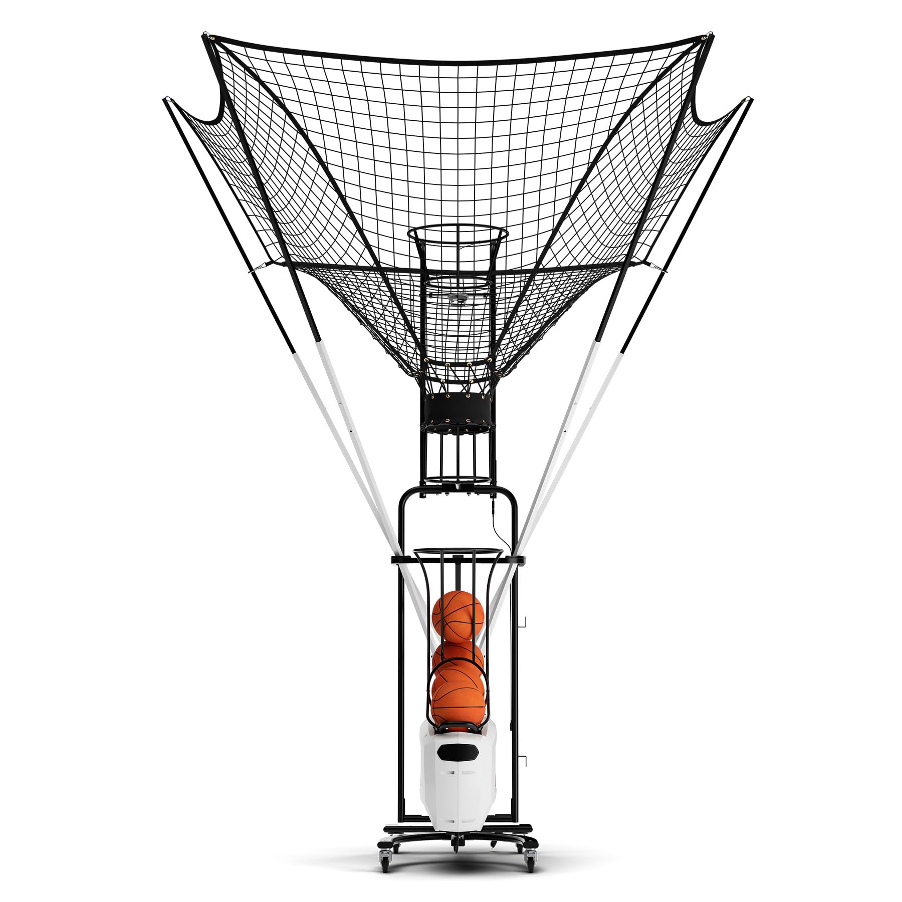 Dr. Dish Home Basketball Shooting Machine - Automatic Rebounder & Shot Trainer for Indoor/Outdoor Practice | Perfect for Driveway, Backyard & Gym Training