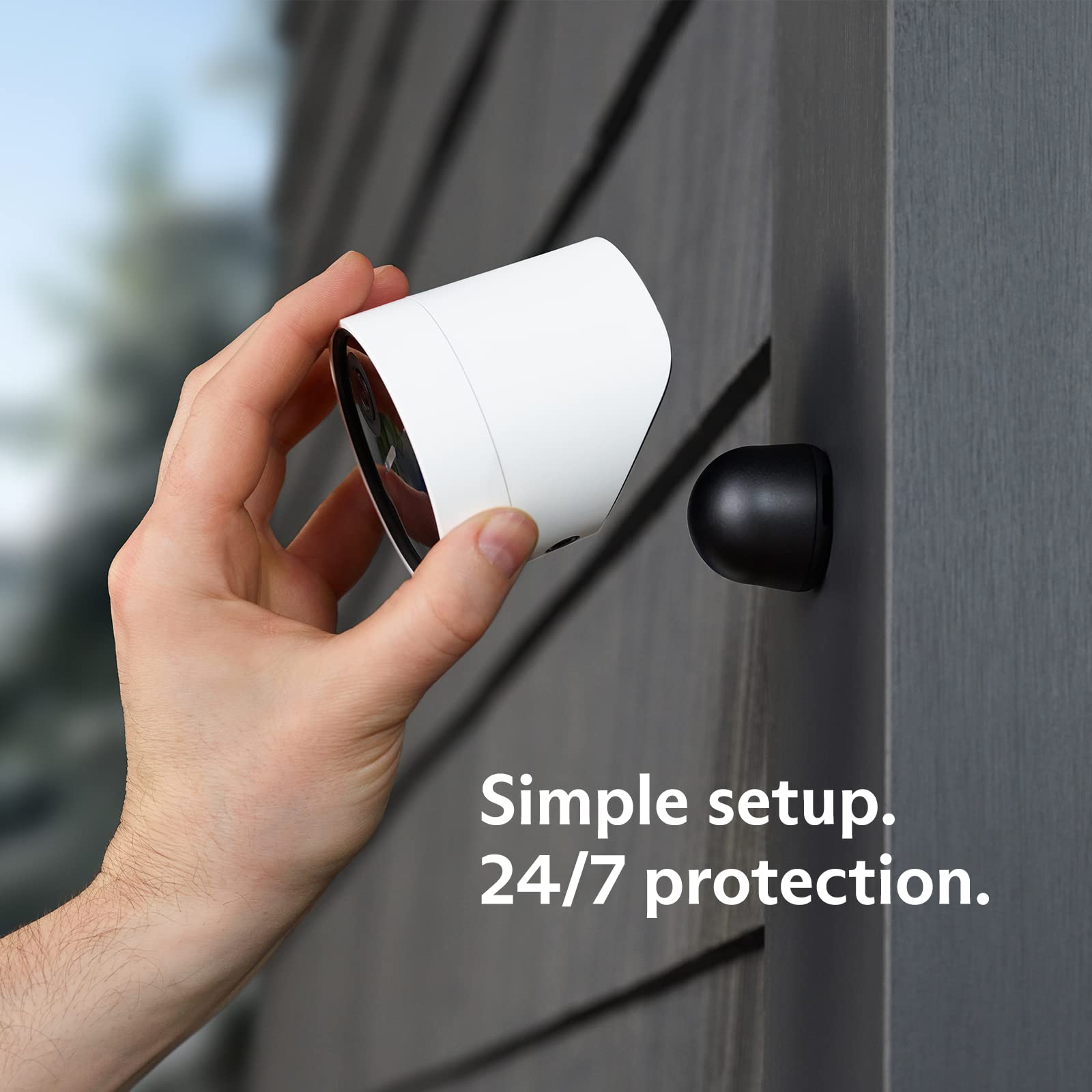 SimpliSafe Wireless Outdoor Security Camera - 1080p HD Video, Motion Detection, Weatherproof for Home Security | Perfect for Monitoring Driveways, Backyards & Front Porches