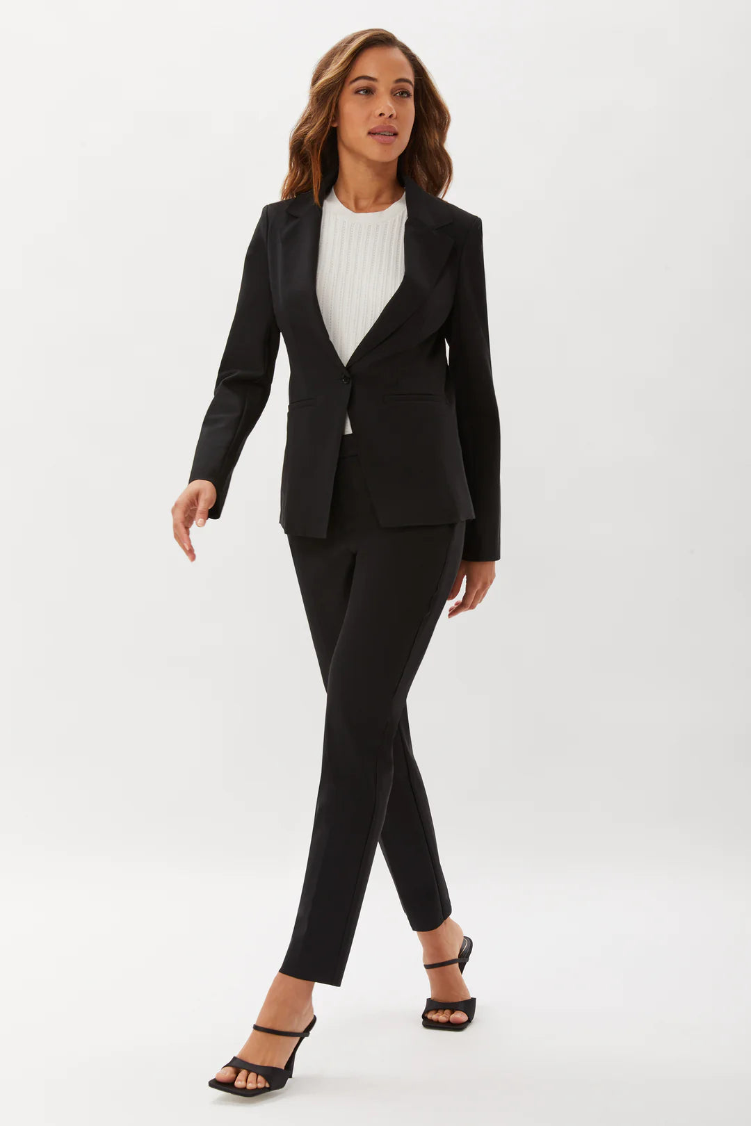 Cupertino Straight Leg Pants for Women - High Waist Office Trousers, Comfortable Work Pants for Business Casual & Professional Wear