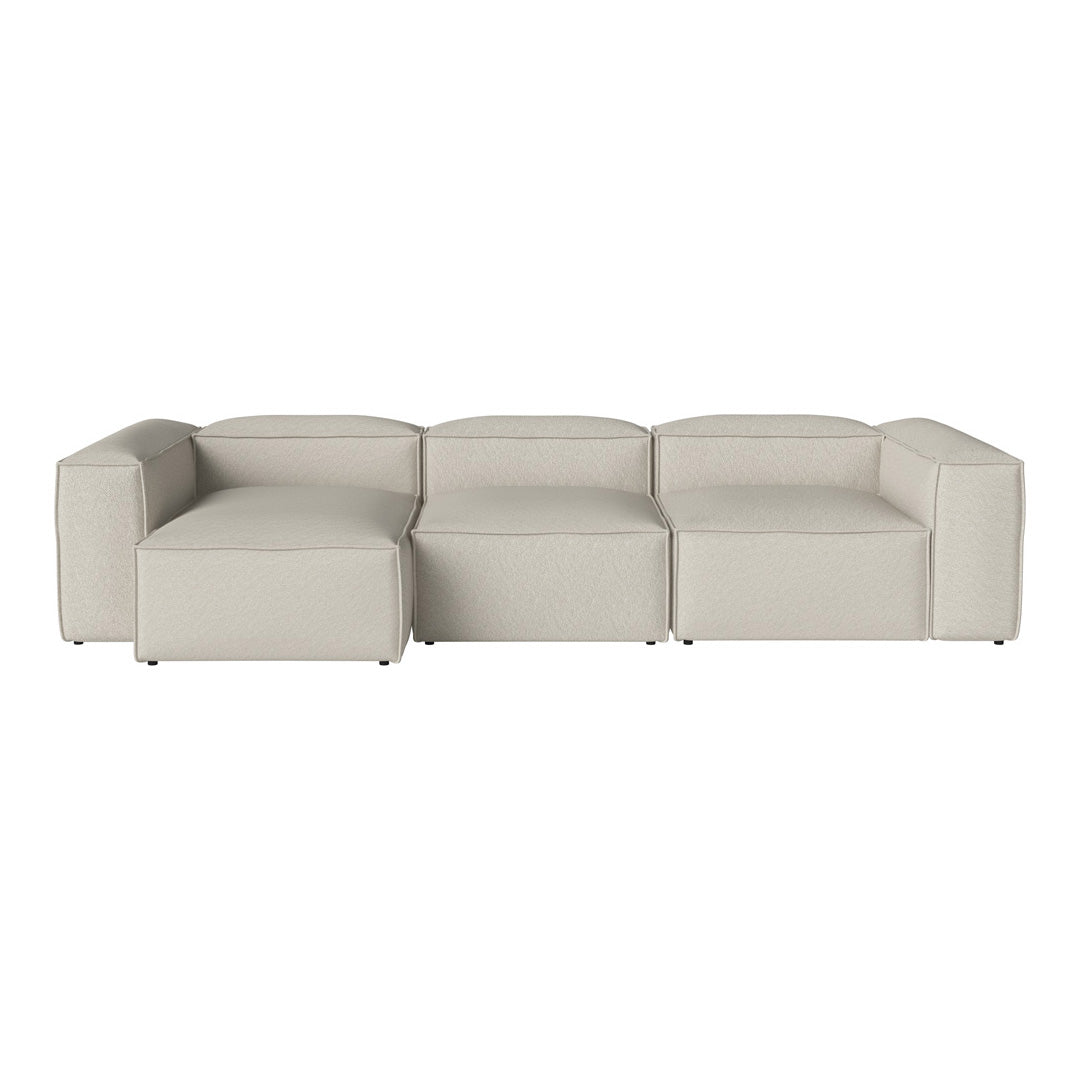Cosima 3-Seater Sofa with Chaise Lounge - Modern L-Shaped Sectional Couch for Living Room, Apartment & Small Spaces - Soft Fabric Upholstery & Sturdy Frame - Perfect for Relaxing, Entertaining & Family Movie Nights
