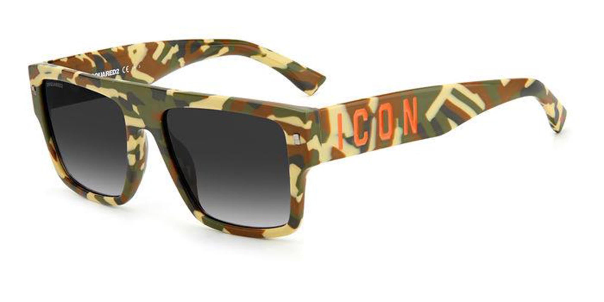 DSQUARED2 Icon 0003/S Sunglasses - Polarized UV Protection Aviator Style for Men & Women - Perfect for Driving, Beach, and Outdoor Activities