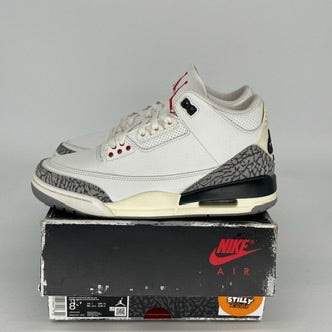 Original Air Jordan 3 Retro 'White Cement Reimagined' Men's Basketball Shoes - Size 8 (DN3707-100) | Authentic Retro Sneakers for Streetwear & Basketball Enthusiasts