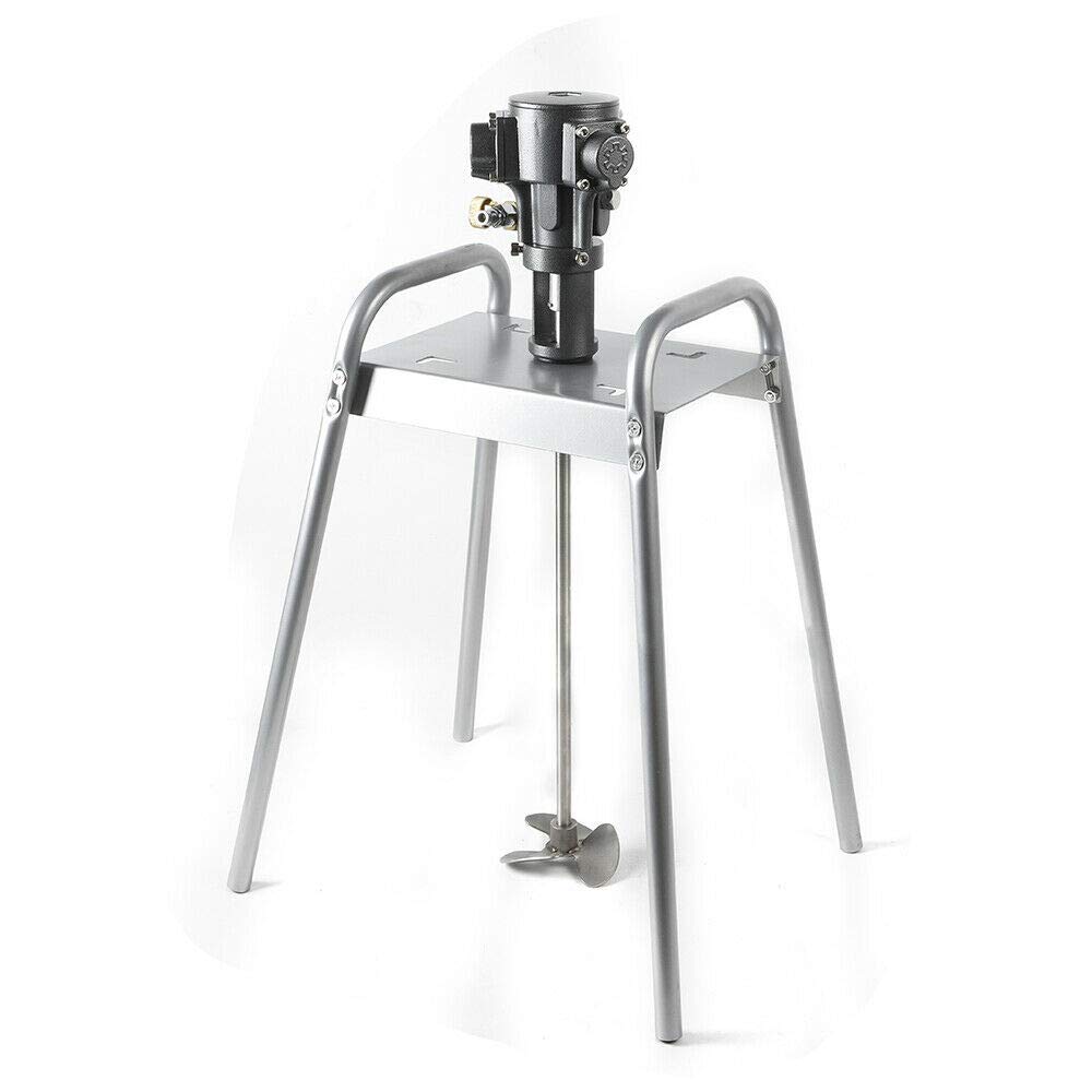 5 Gallon Pneumatic Paint Mixer Machine - Stainless Steel Impeller Agitator for Paint, Ink & Coating | Platform Type Stirring Tool for Industrial & DIY Projects | Perfect for Automotive, Construction & Home Renovation