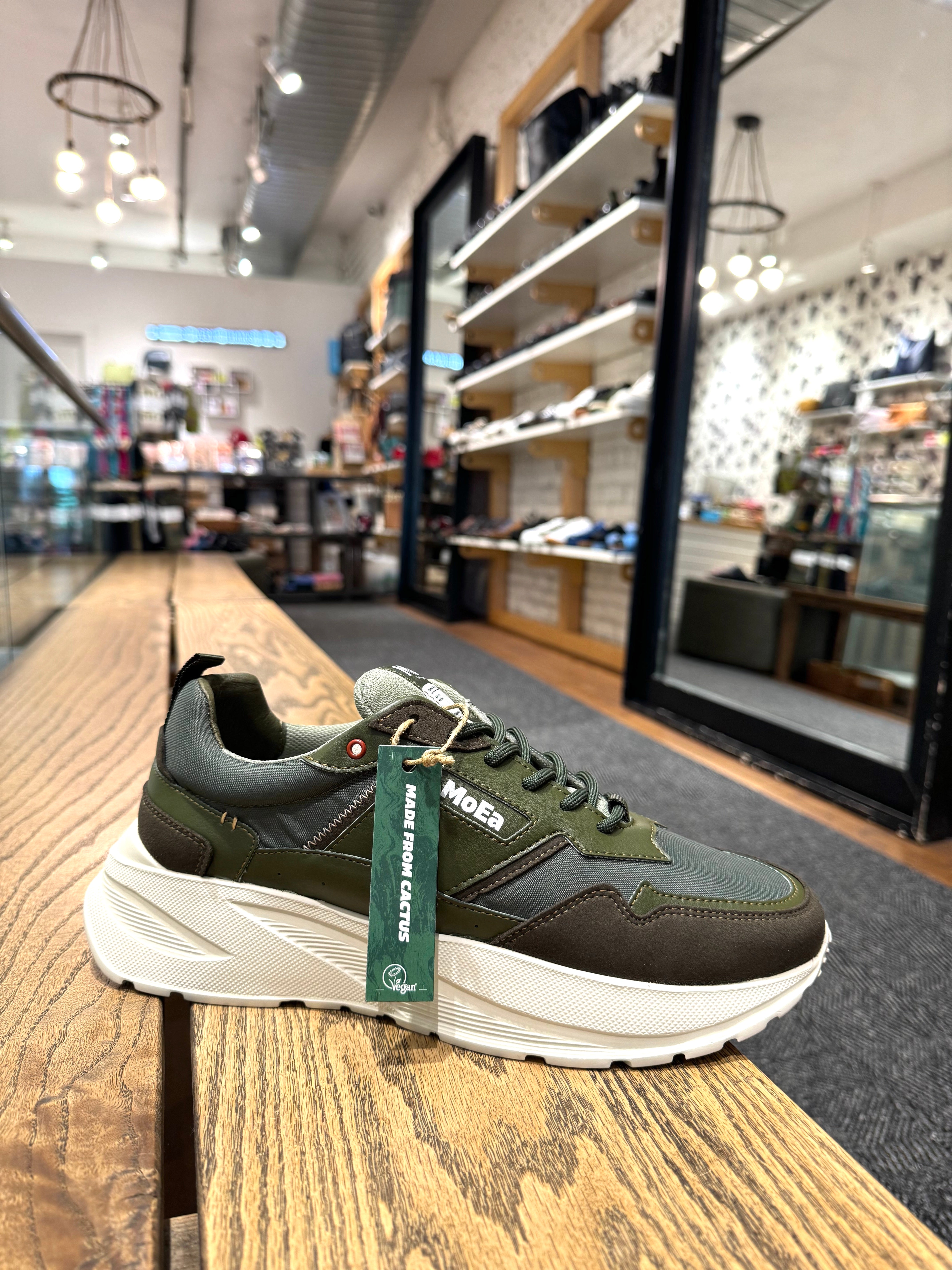 MoEa GEN5 Sneaker in Cactus Green - Lightweight Running Shoes for Men & Women | Perfect for Jogging, Gym Workouts & Casual Wear
