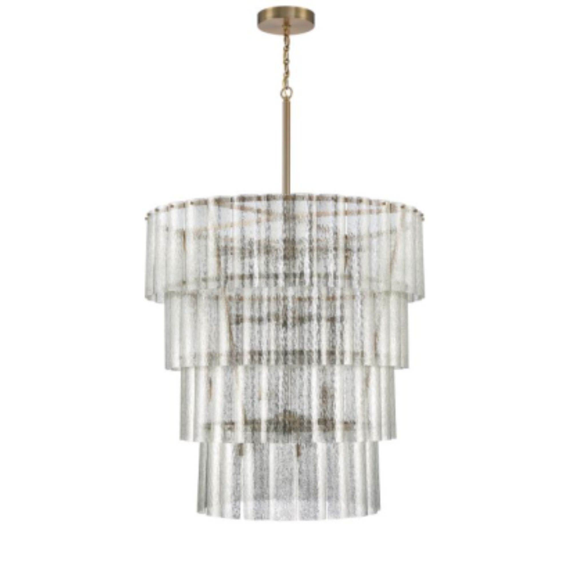 Craftmade Museo 28-Light Chandelier in Brushed Polished Nickel - Elegant Dining Room & Foyer Lighting Fixture for Modern Homes