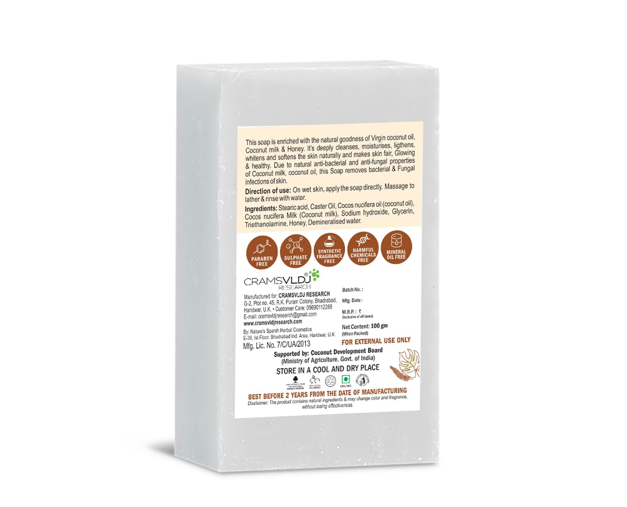 Blue Tansy Virgin Coconut Oil, Coconut Milk & Honey Soap Bar - Organic Skincare for Dry & Sensitive Skin - Perfect for Face & Body Cleansing, Gift Sets & Spa Days