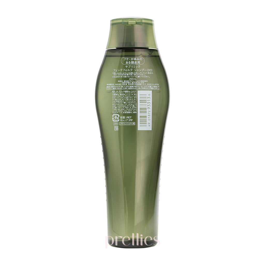 Shiseido SUBLIMIC Fuente Forte Anti-Dandruff Shampoo for Scalp Care - 250ml | Green Formula for Dry & Itchy Scalp - Perfect for Daily Hair Care & Scalp Refreshment