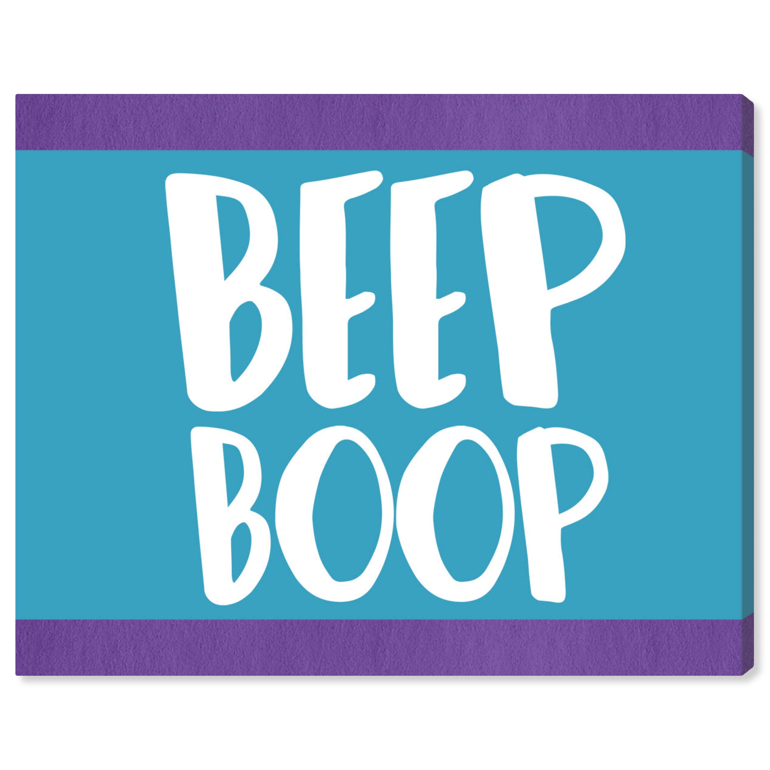 Oliver Gal Artist Co. Sci-Fi Wall Art Canvas Prints for Kids Room - 'Beep Boop' Children's Bedroom Décor, 20