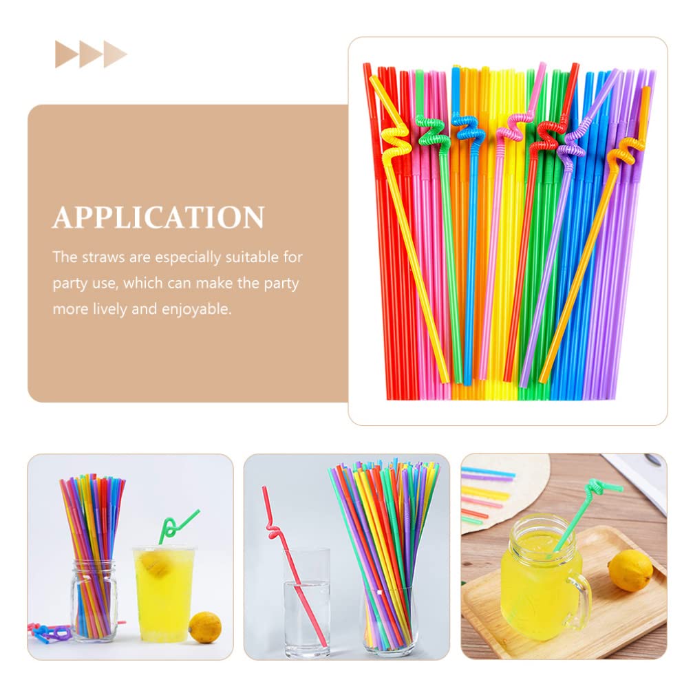 400pcs Disposable Drinking Straws - Colorful Plastic Straws for Juice, Coffee, Milk Tea, Kids Parties & Festive Events | Bulk Party Supplies for Birthdays, Weddings & Summer Celebrations