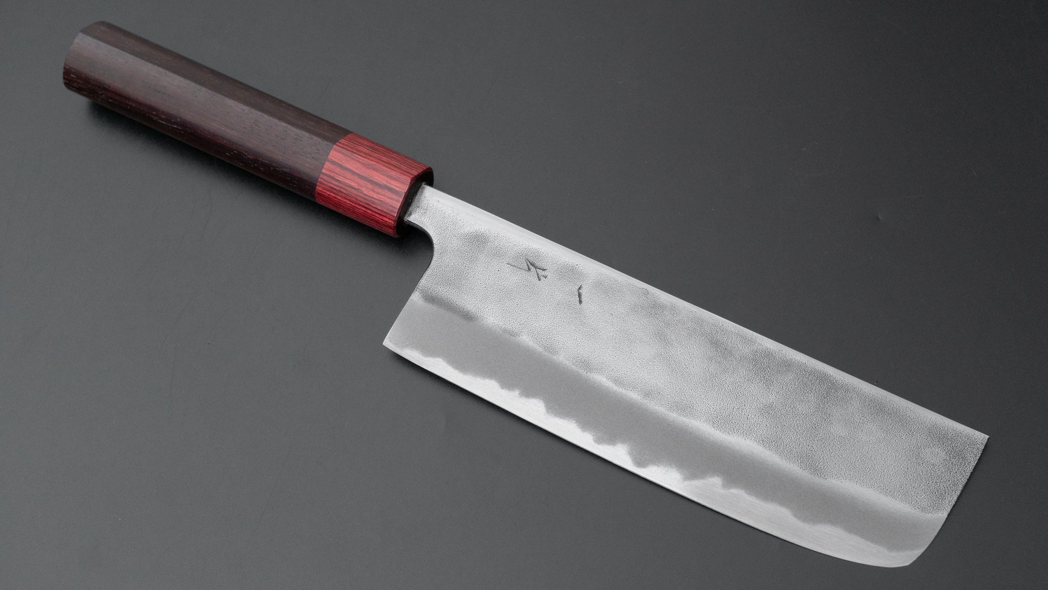 Hitohira YG Nashiji White #2 Nakiri Japanese Kitchen Knife 165mm with Rosewood Handle - Professional Chef Knife for Vegetable Chopping, Slicing & Precision Cutting