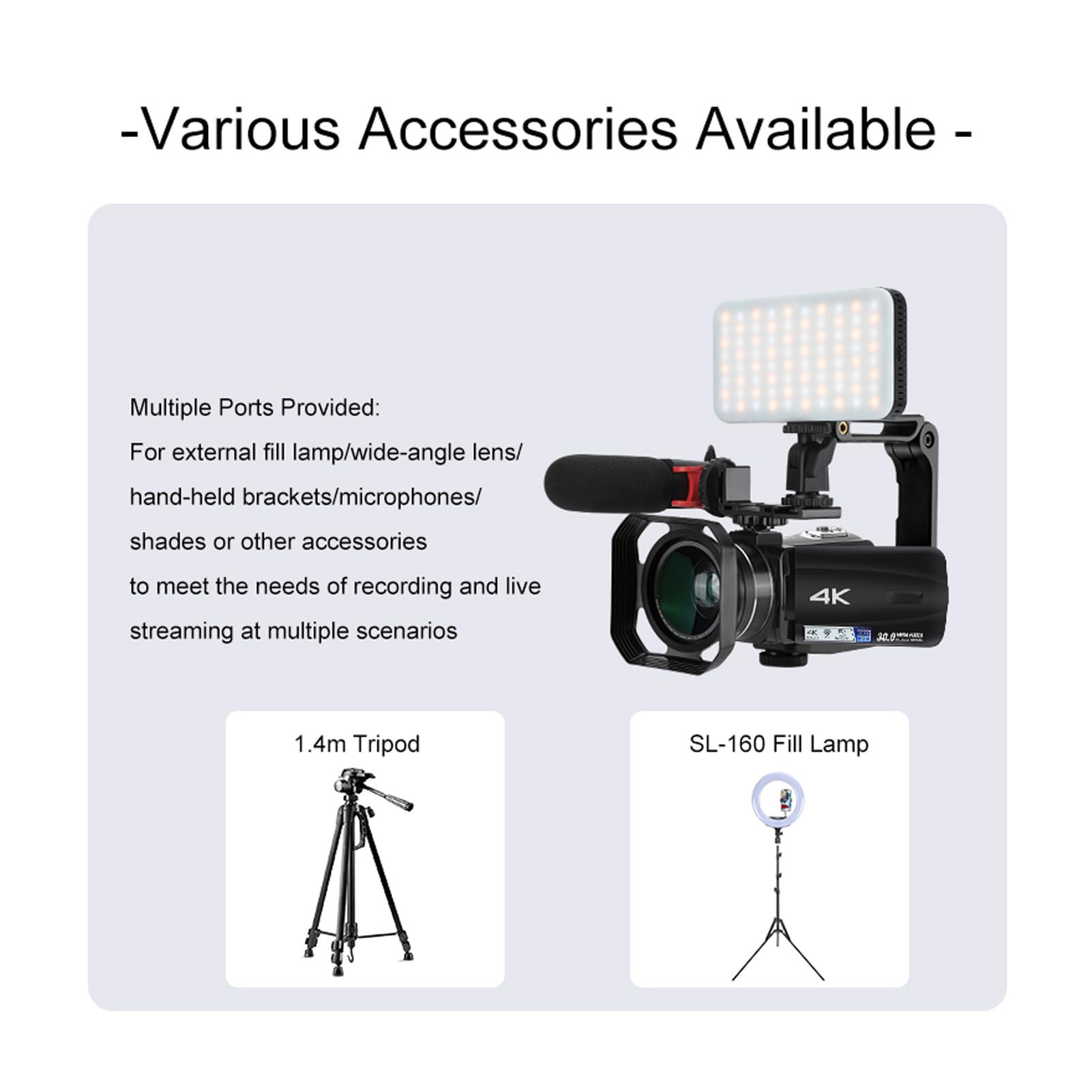 Lazmin112 4K WiFi Digital Camera Camcorder - 10x Zoom, 1080P Full HD, 3in IPS Touchscreen with 180° Rotation - Perfect for Vlogging, YouTube Videos & Travel Photography