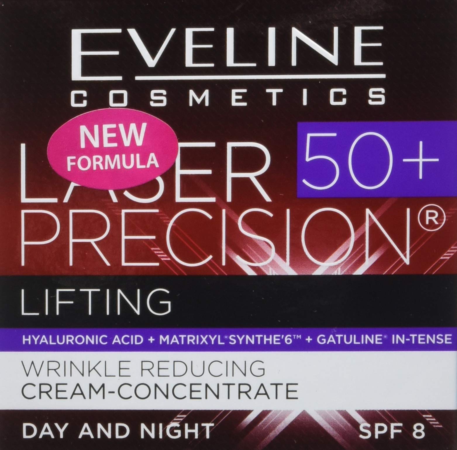 EVELINE Day and Night Laser Precision 50+ Anti-Aging Hand Cream 50ml - Intense Moisturizing & Wrinkle Reduction for Dry Skin - Perfect for Office, Travel & Home Use
