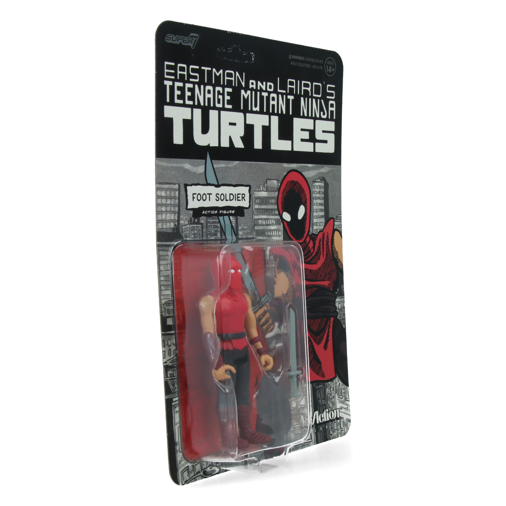 TMNT Foot Soldier Comic Color ReAction Figure Wave 11 - Teenage Mutant Ninja Turtles Collectible Action Figure for Display & Play