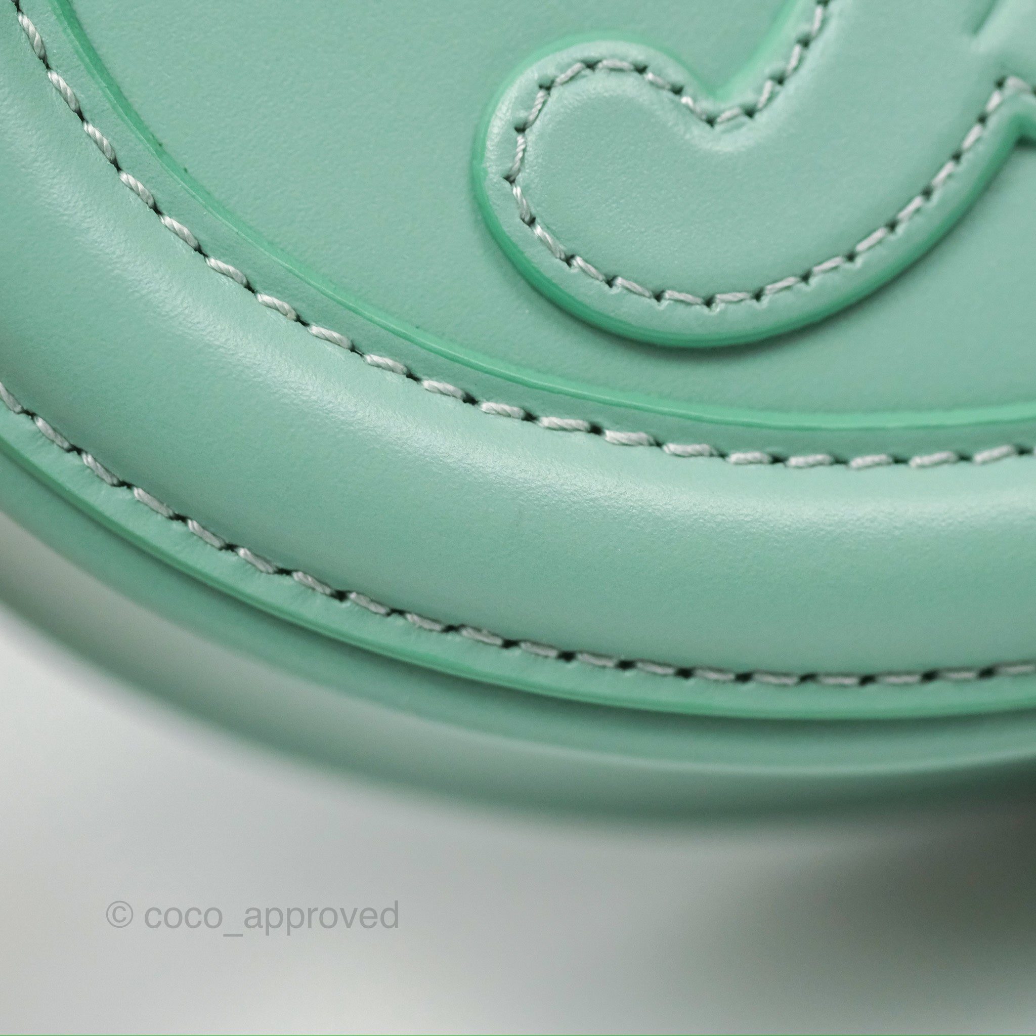 Celine Oval Bag Triomphe in Ice Mint Calfskin Leather - Luxury Crossbody Purse for Women, Perfect for Date Night & Evening Events