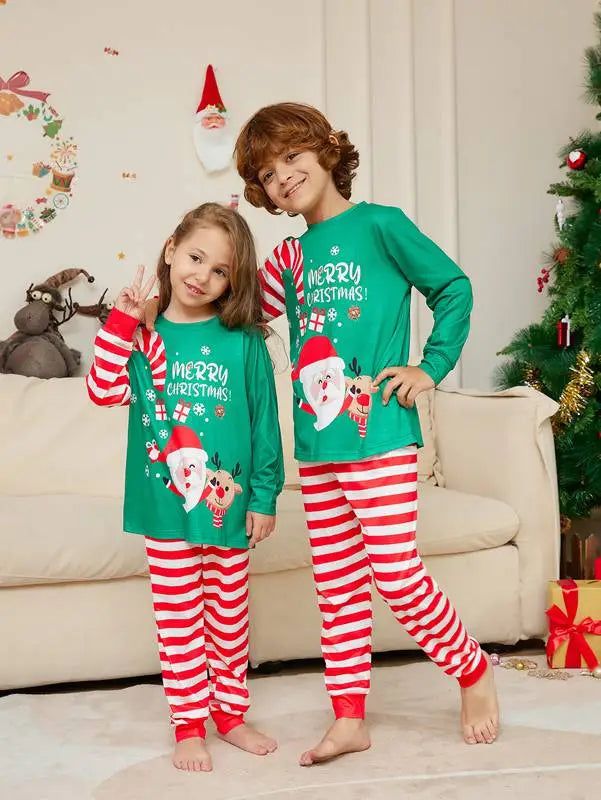 Christmas Santa Claus Matching Family Pajamas Set - Cozy Holiday Sleepwear for Family Photos & Festive Gatherings