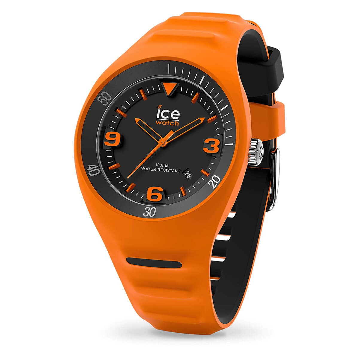 Ice-Watch P. Leclercq Neon Orange Men's Watch with Silicone Strap - 017601 (Medium) - Stylish Waterproof Watch for Men, Perfect for Casual Wear, Sports & Outdoor Activities