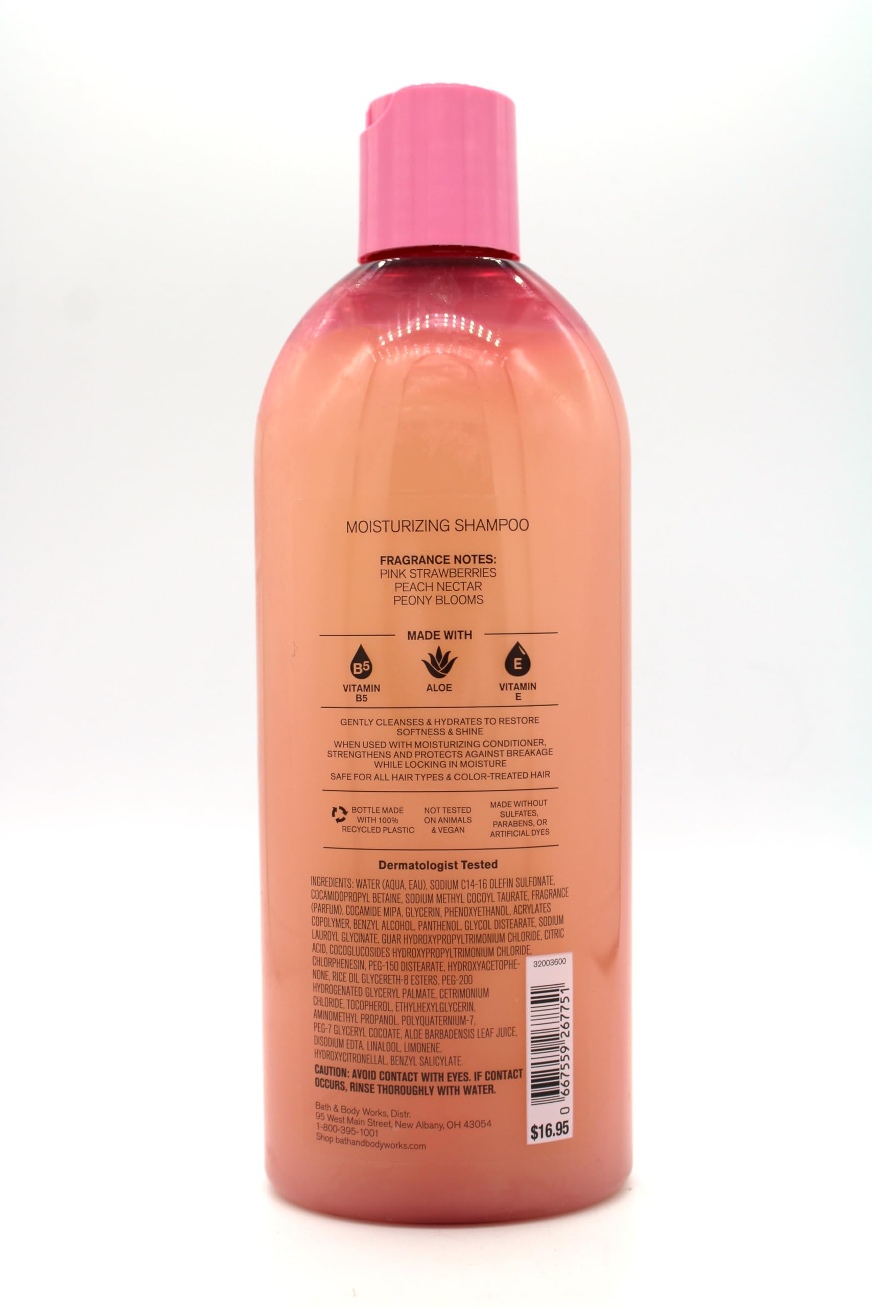 Gingham Gorgeous Moisturizing Shampoo - 16 fl oz Hydrating Hair Care for Dry & Damaged Hair | Bath & Body Works | Perfect for Daily Use & Salon-Quality Results at Home