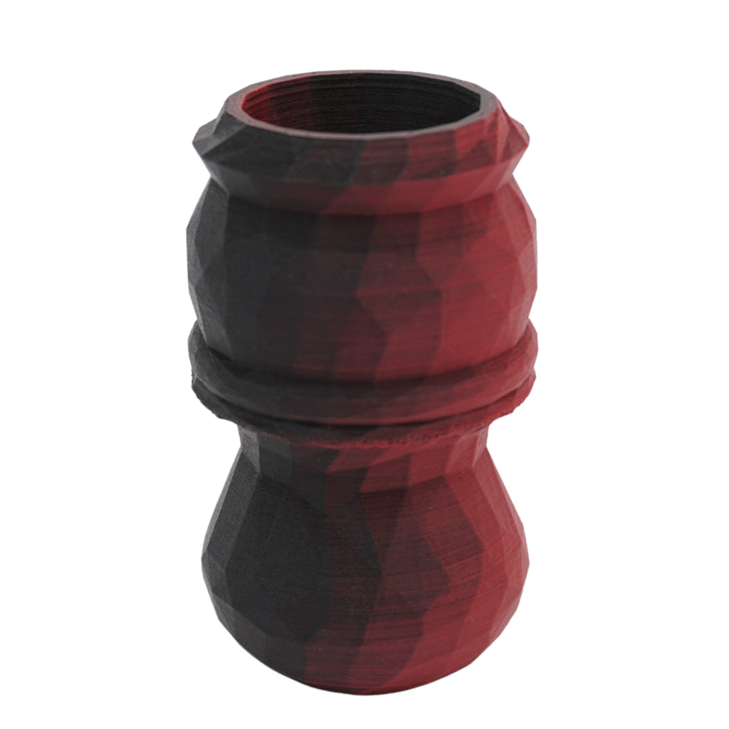 Premium 3D Printed Crimson Shadow Shaving Brush Handle - Fits 24mm 25mm 26mm Knots - Luxury Wet Shaving Accessory for Men's Grooming & Barber Shop Use