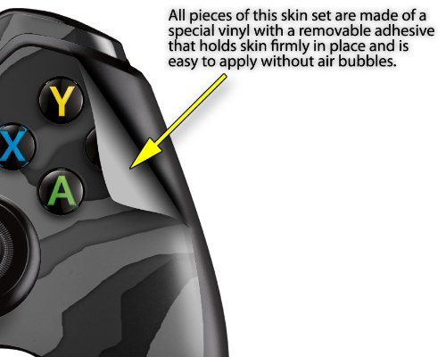 WraptorSkinz Camouflage Gray Vinyl Skin Wrap for XBOX One Original Wireless Controller - Decal Style Protective Cover (Controller Not Included) - Perfect for Gaming, Customization & Protection