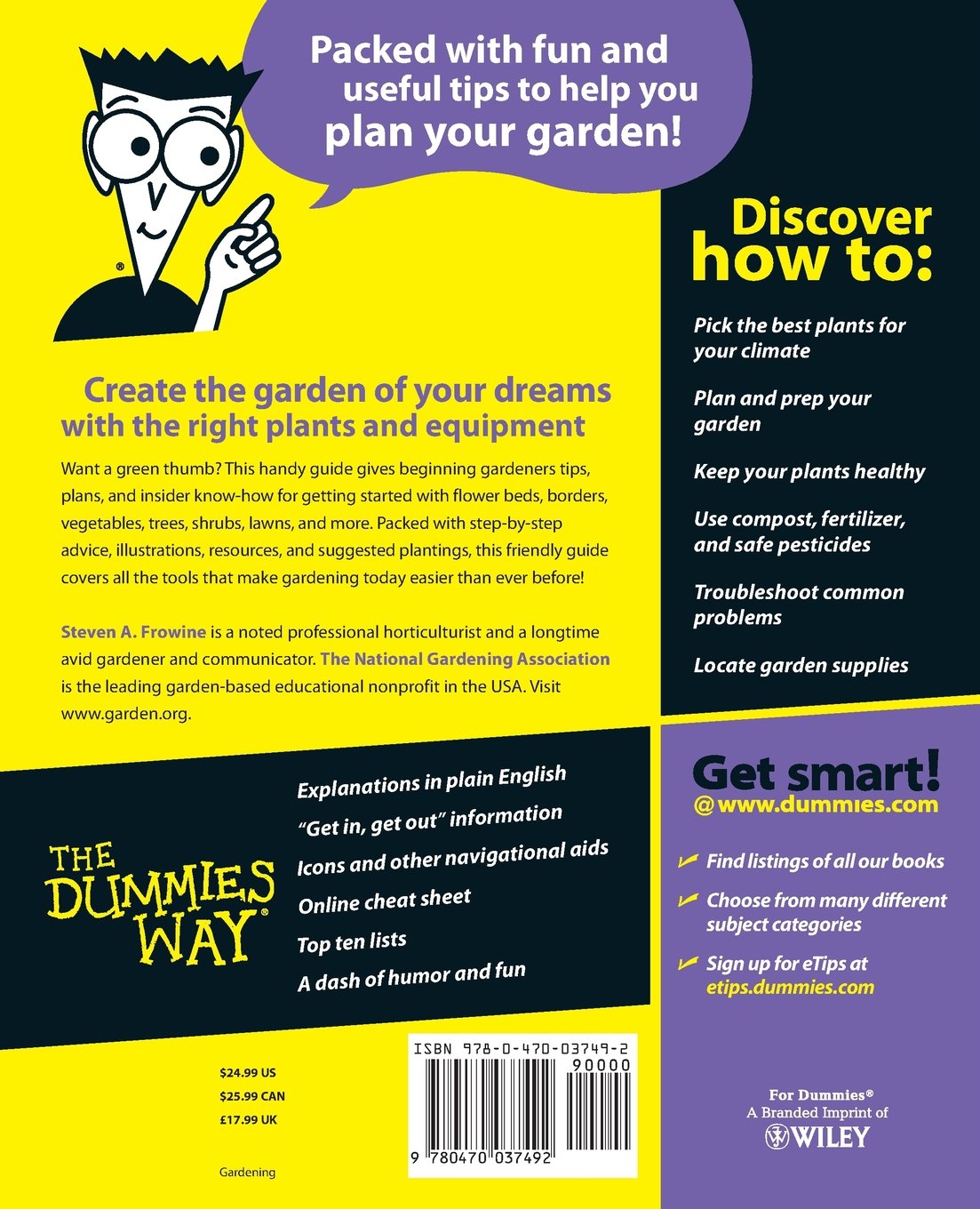 Gardening Basics For Dummies 3rd Edition - Beginner's Guide to Home Gardening, Plant Care & Landscaping | Perfect for Backyard, Balcony & Indoor Gardens