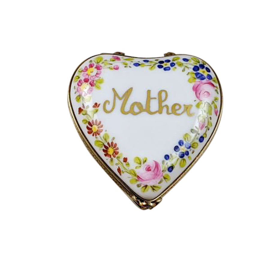 Elegant Limoges Heart Jewelry Box - Perfect Mother's Day Gift for Her | Romantic Keepsake for Jewelry Storage & Home Decor