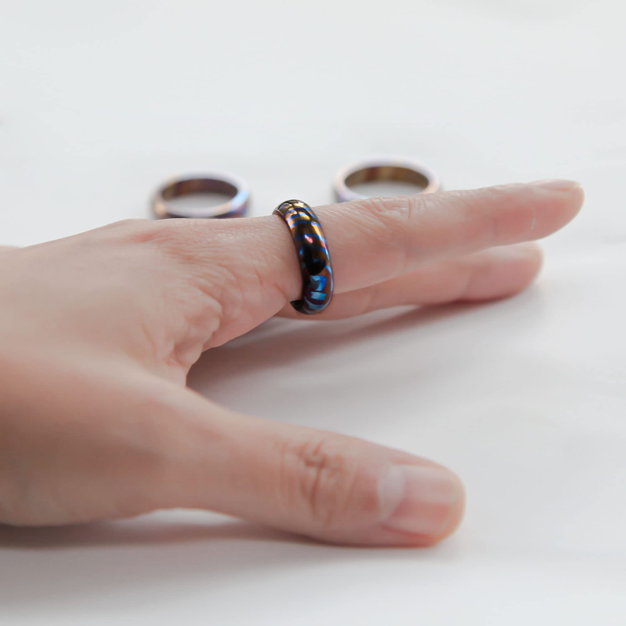 Premium Titanium EDC Rings for Men & Women - Durable, Lightweight & Hypoallergenic - Perfect for Everyday Carry, Outdoor Adventures & Fashion Accessories