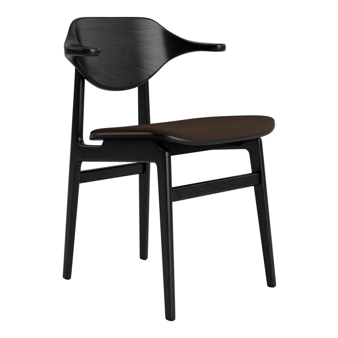 Bufala Dining Chair - Upholstered Seat for Kitchen, Dining Room & Office - Comfortable Modern Furniture for Home & Restaurant Use