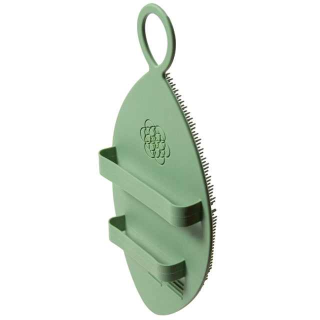 Daily Concepts Leaves of Life Silicone Body Scrubber - Exfoliating Shower Brush for Smooth Skin - Perfect for Spa, Bath & Shower Exfoliation