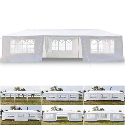 10x20 Canopy Tent - Waterproof & UV Coated Outdoor Party Tent with Wheeled Carry Bag - Perfect for Beach, Patio, Backyard Events and Camping