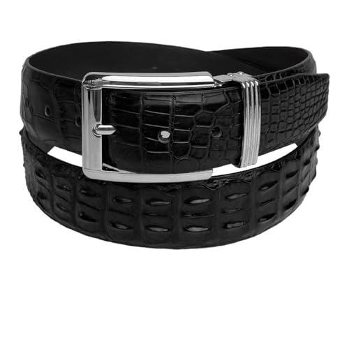 Black-croc Hornback-pin Buckle