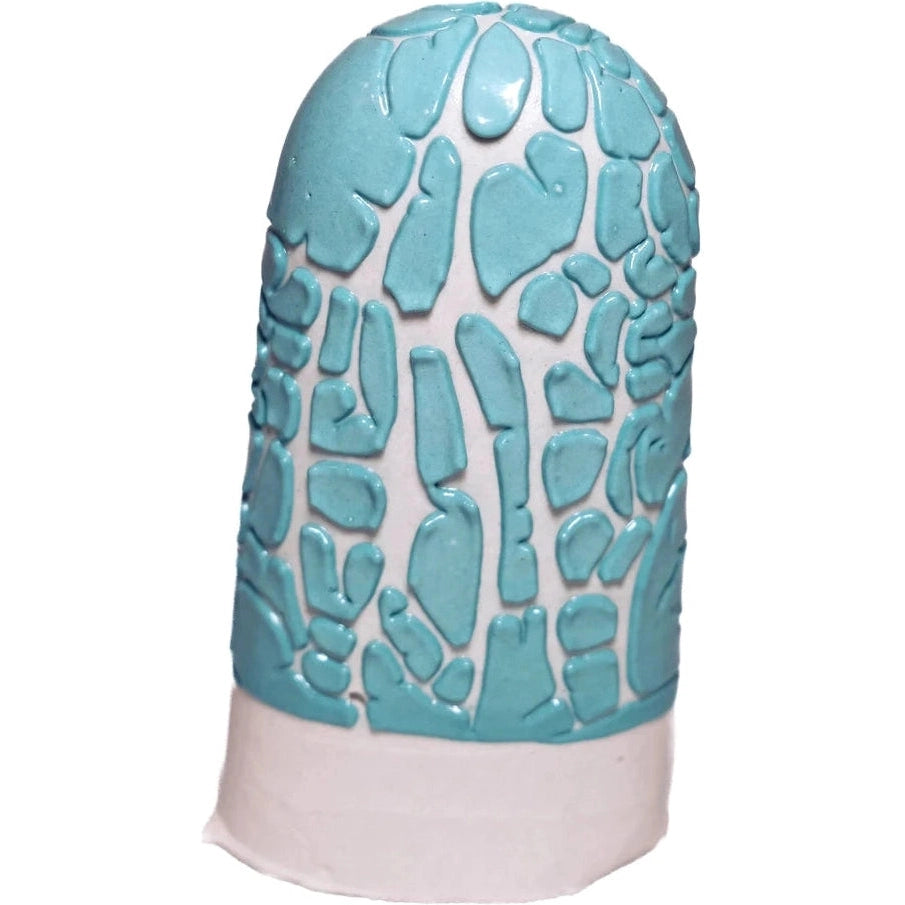 Ritual Glaze Ceramic Crawl Bowl - Handmade Turquoise Pottery for Home Decor & Meditation Rituals | Perfect for Yoga Studios, Zen Gardens & Spiritual Spaces