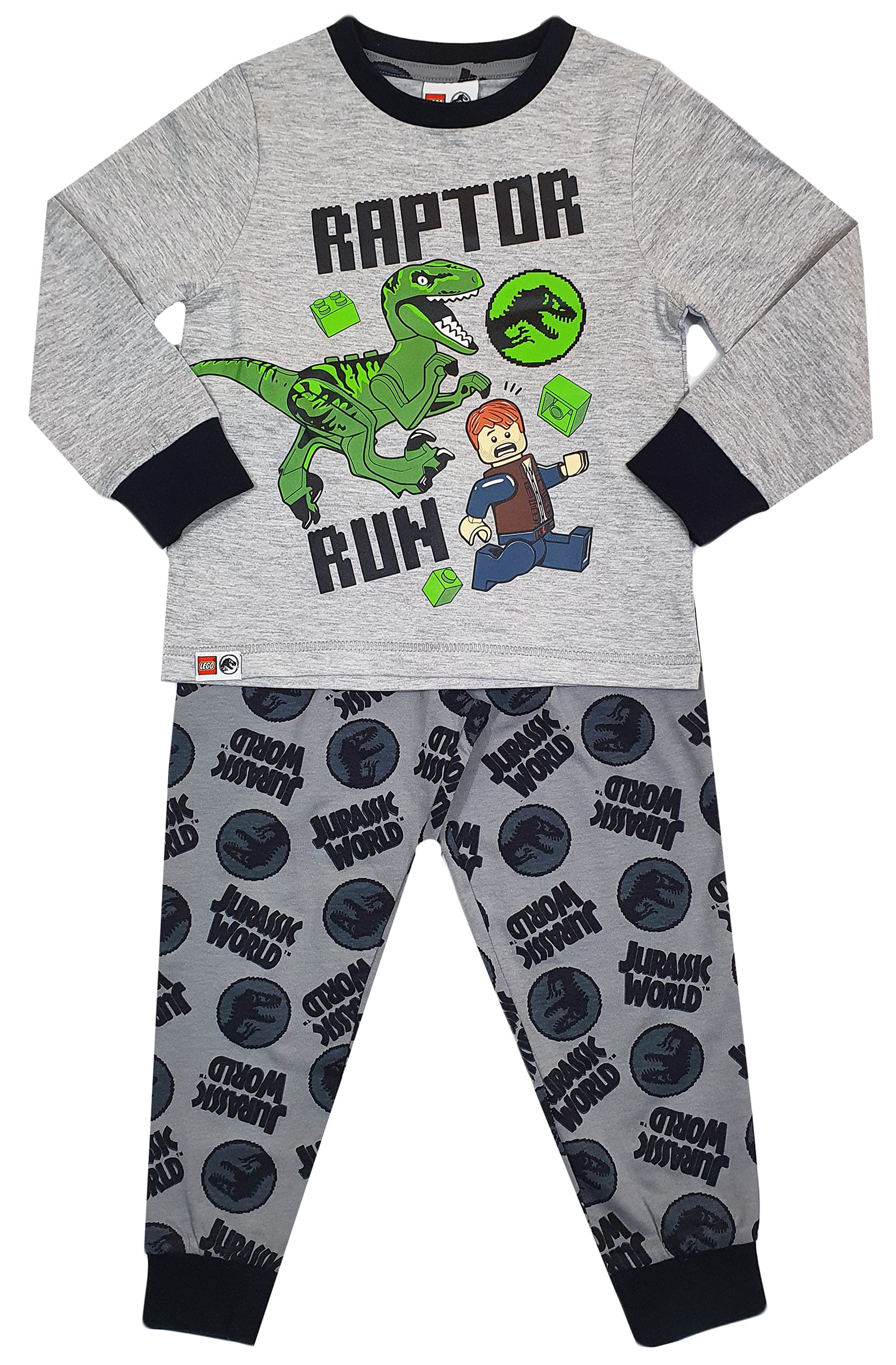 **Boys' LEGO Dinosaur Pajamas - Soft Cotton Dino Themed Sleepwear for Kids (Raptor Design) - Perfect for Bedtime & Playtime**
