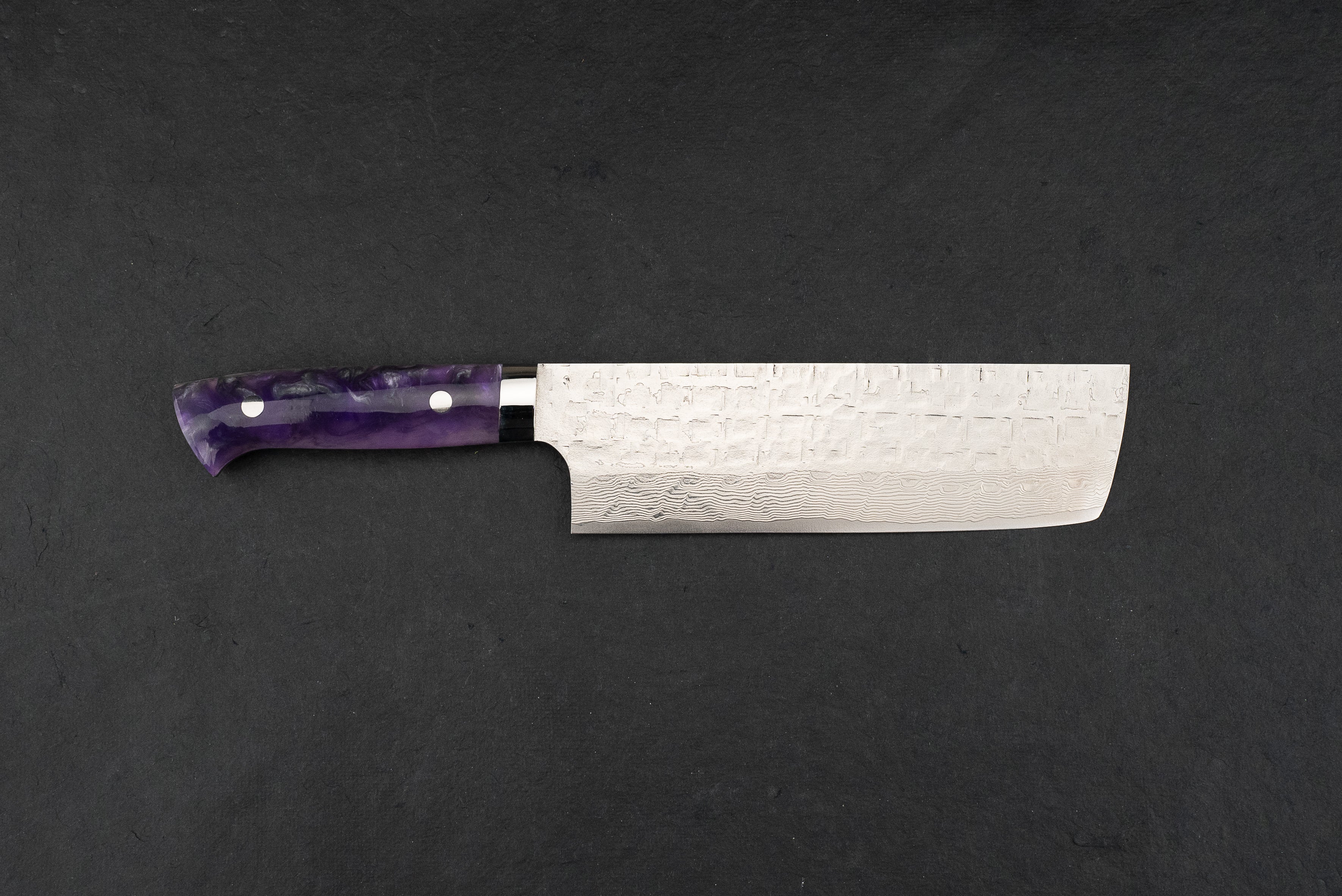 Takeshi Saji VG10 Damascus Steel Nakiri Knife 180mm - Japanese Chef Knife for Slicing, Dicing & Chopping Vegetables - Perfect for Home Cooks & Professional Chefs
