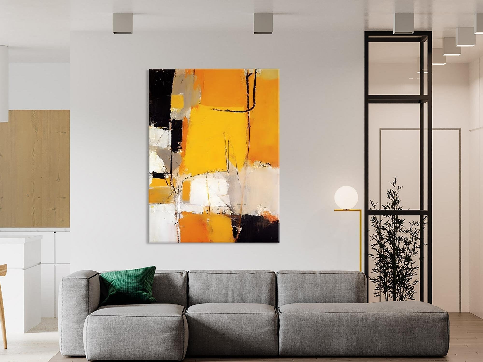 Extra Large Abstract Wall Paintings for Bedroom - Hand Painted Modern Canvas Art - Contemporary Original Wall Decor for Living Room & Home Office